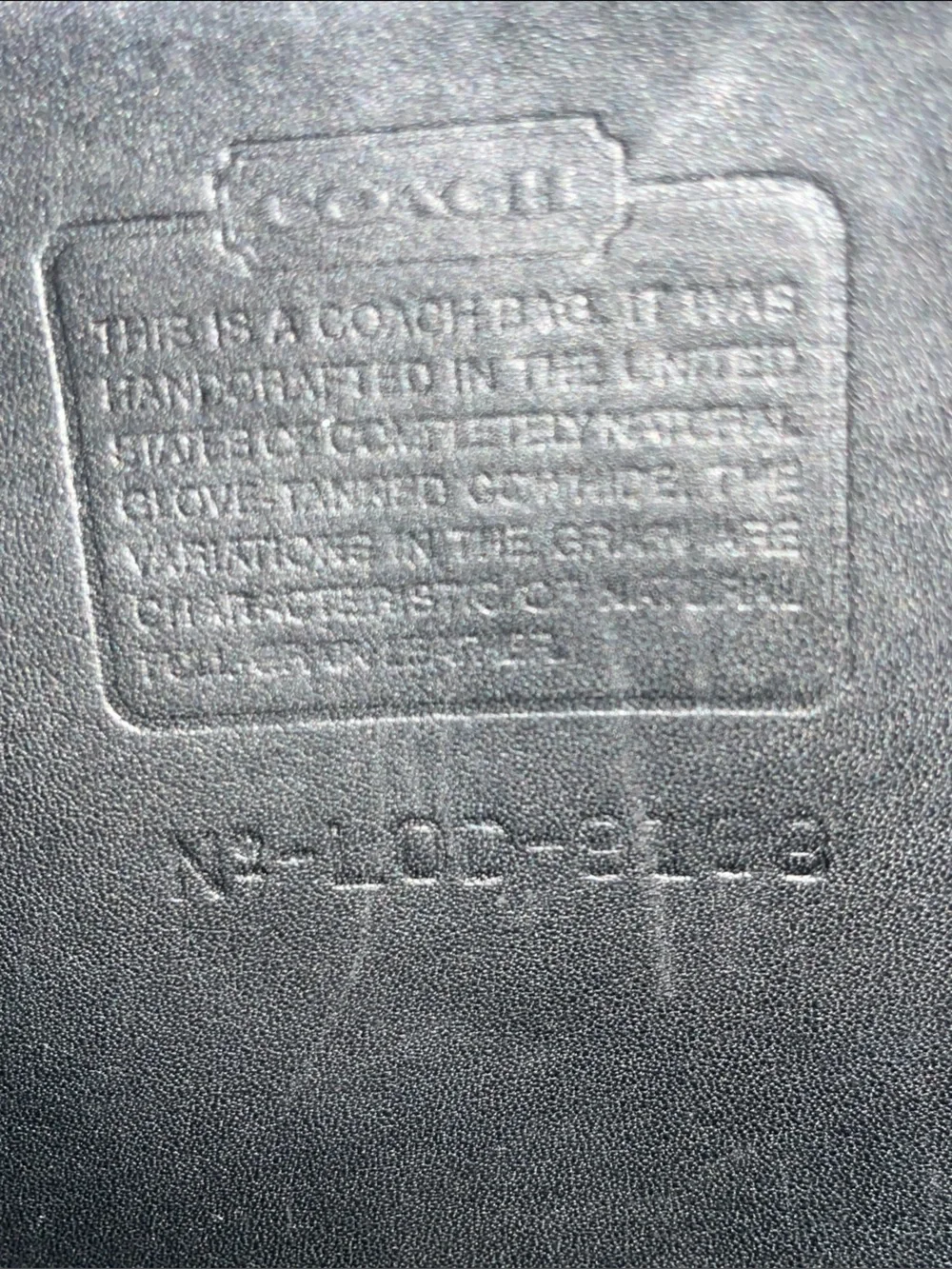 Coach Black Leather Messenger N2-LOD9168 Crossbody vintage